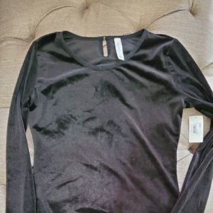 Halogen Velvet Bodysuit Medium